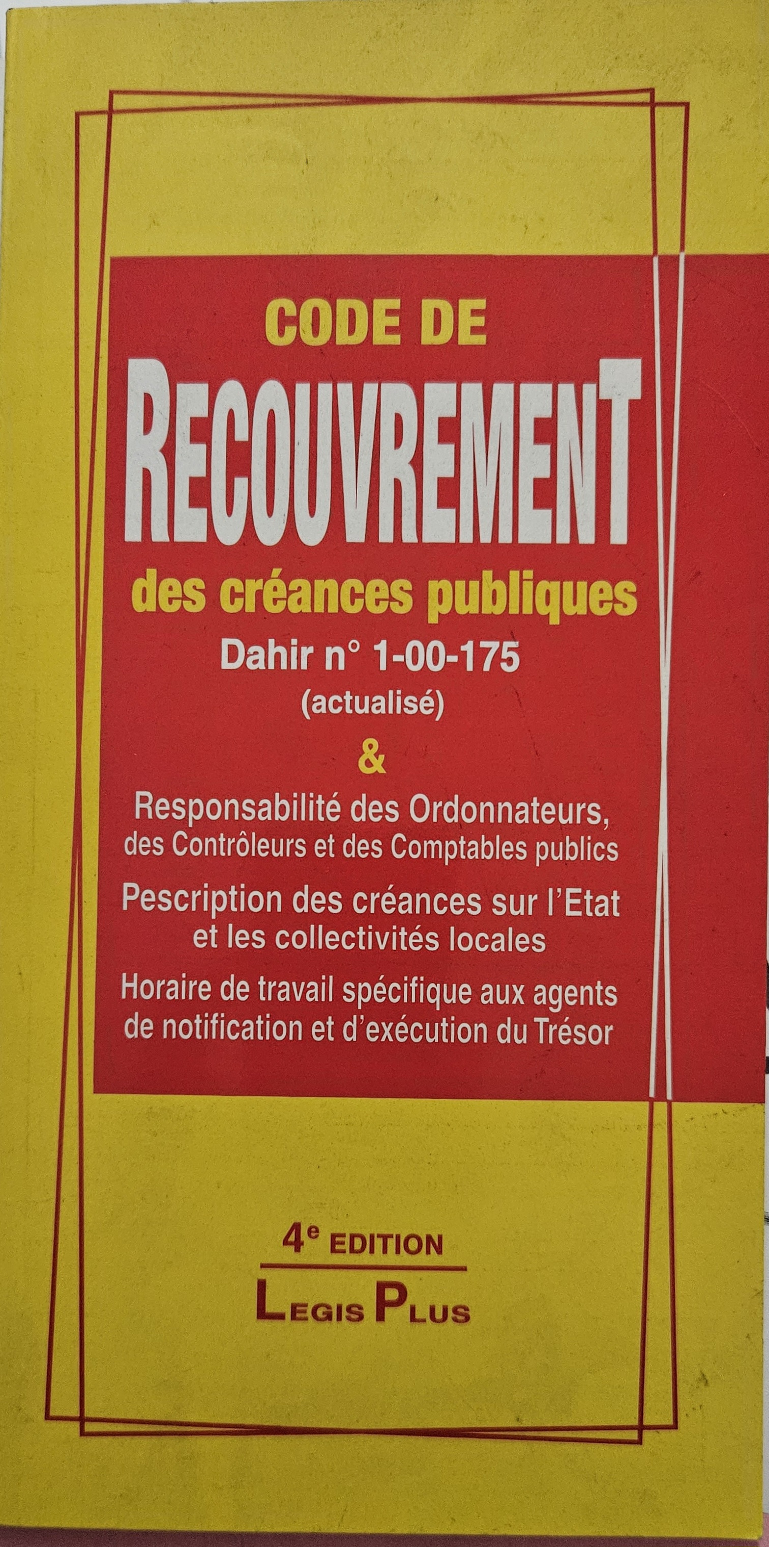Le Code de recouvrement des créances publiques